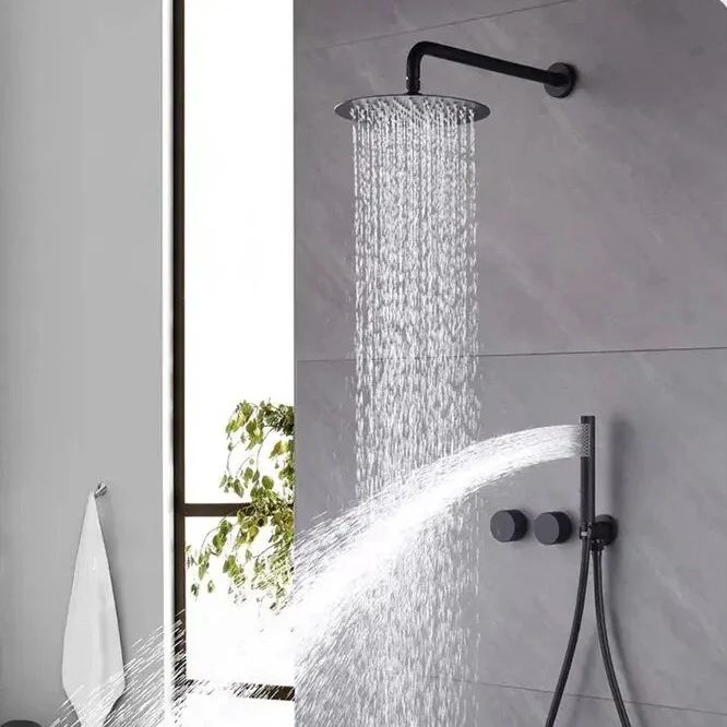 Ensemble de douche noir mat