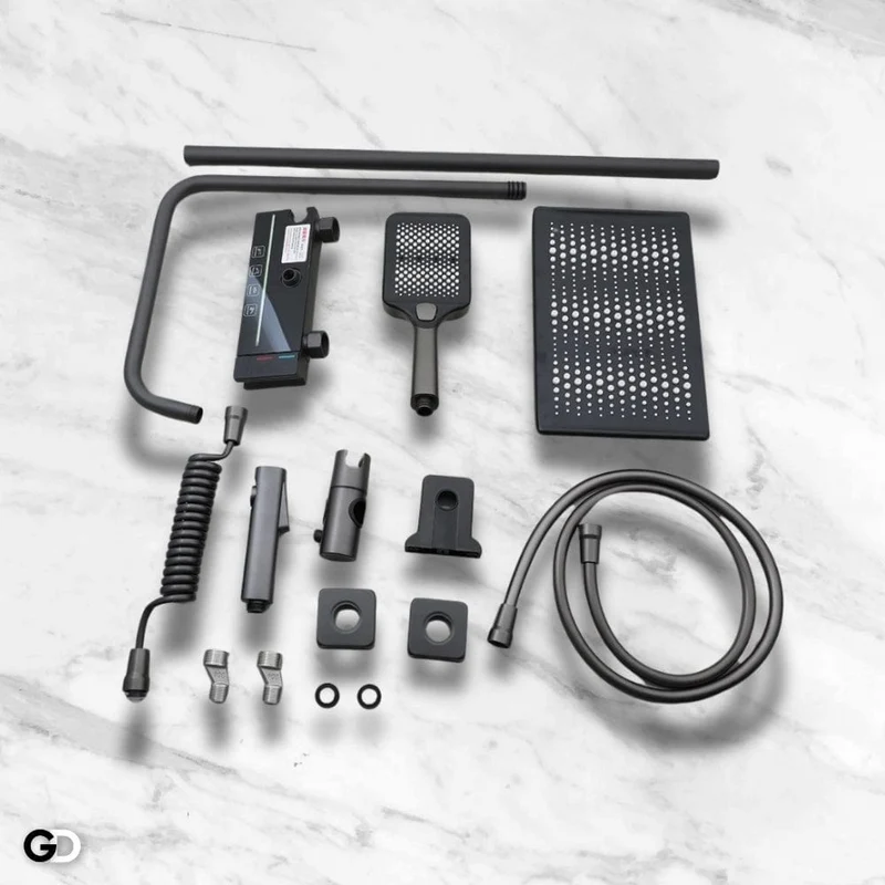 Colonne de Douche Thermostatique Noire