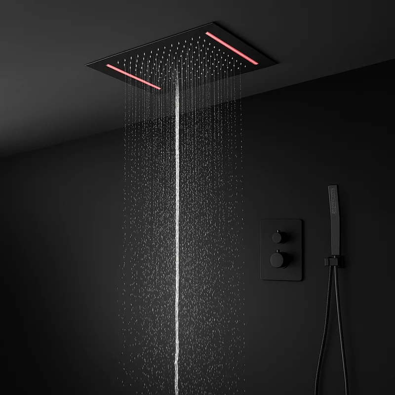 Colonne de Douche Encastrable Plafond LED