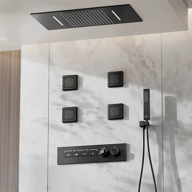 Colonne de Douche Encastrable Thermostatique LED