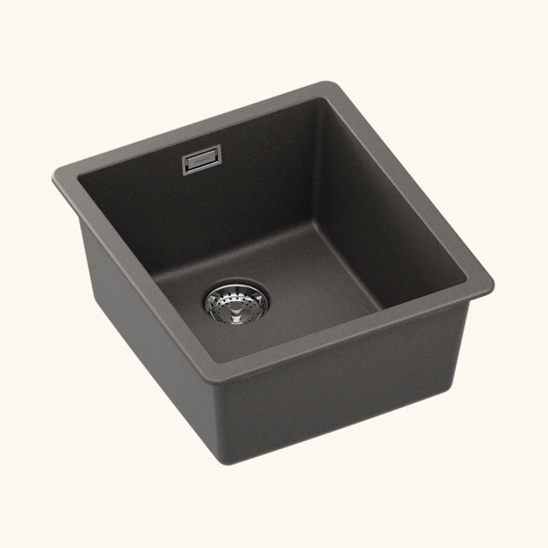 Bonde évier chromée PERFECT DRAIN Panier bouchon manuel 1 bac pour évier Schock