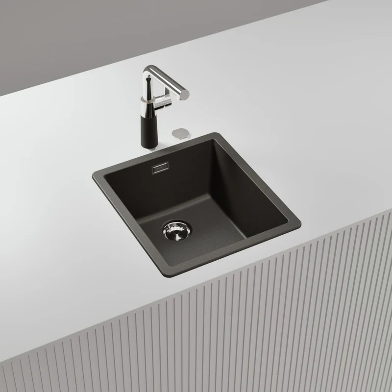 Bonde évier chromée PERFECT DRAIN Panier bouchon manuel 1 bac pour évier Schock