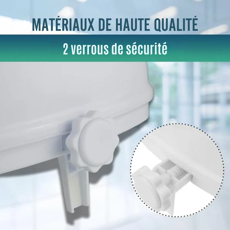 Élévateur WC Adultes 15 cm | Alzateur WC Universel