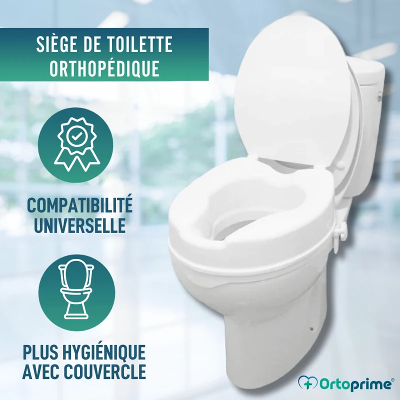 Élévateur WC Adultes 5 cm | Rehausse WC Universel