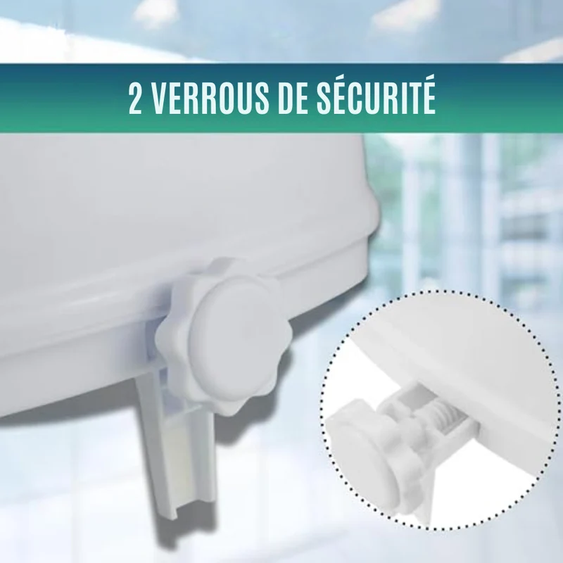 Élévateur WC Adultes 5 cm | Rehausse WC Universel