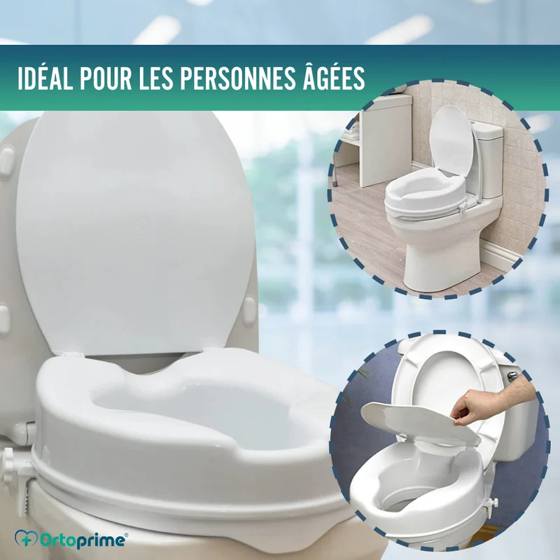 Élévateur WC Adultes 5 cm | Rehausse WC Universel