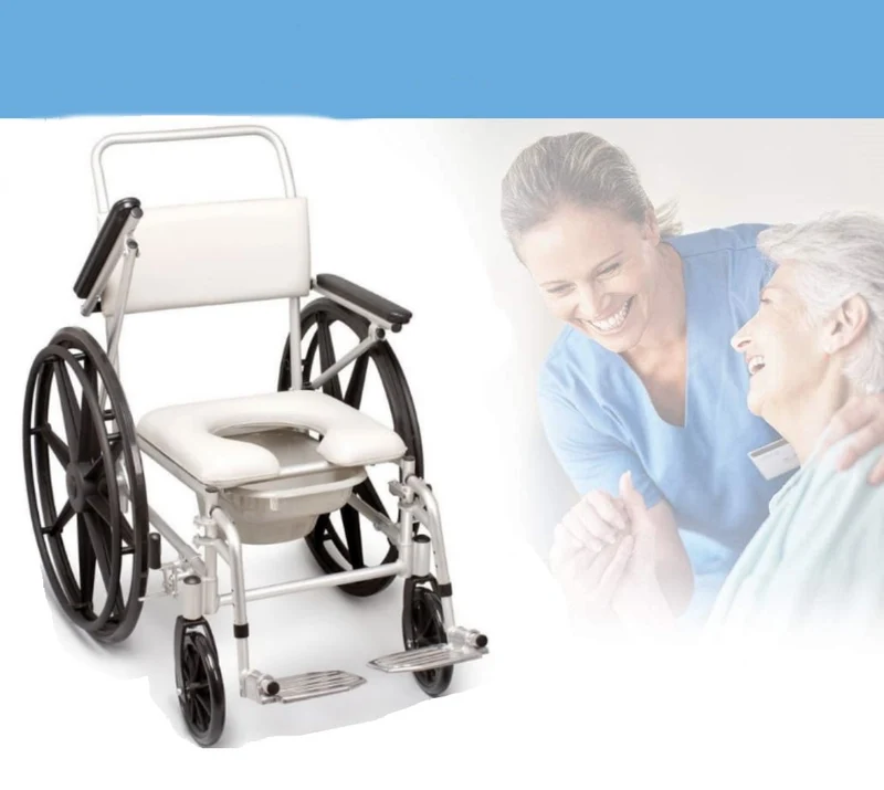 Chaise WC de Douche Autopropulsée | Mobilité Réduite