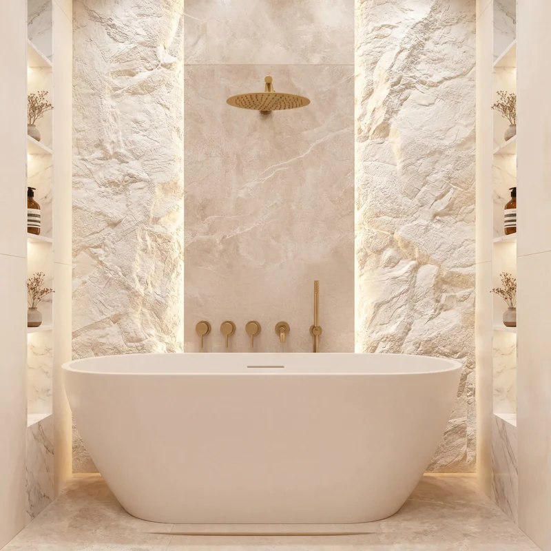 Ensemble de bain or brossé