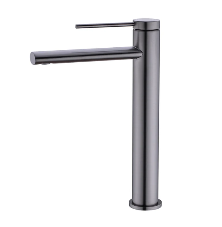 Mitigeur XL pour vasque gris brossé