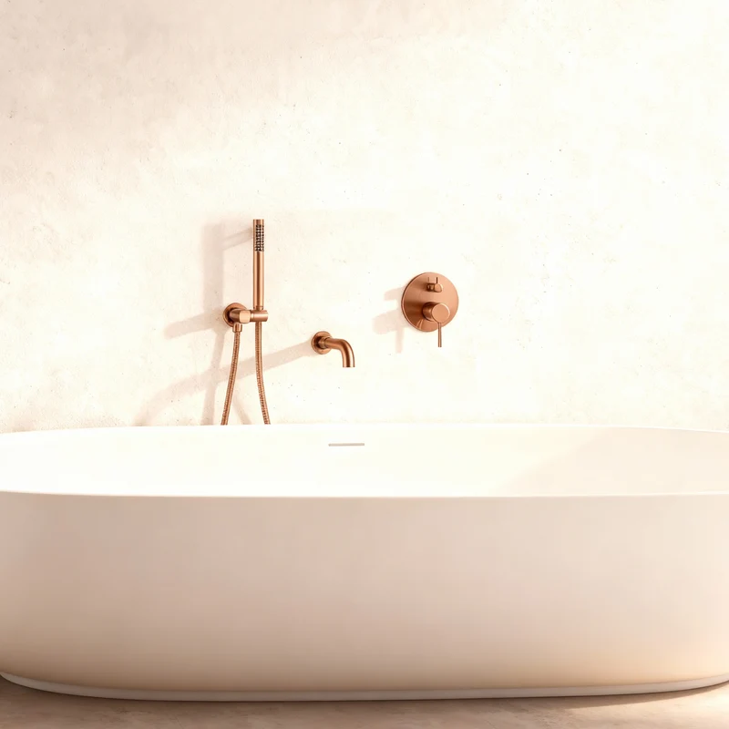 Ensemble de bain or rose brossé