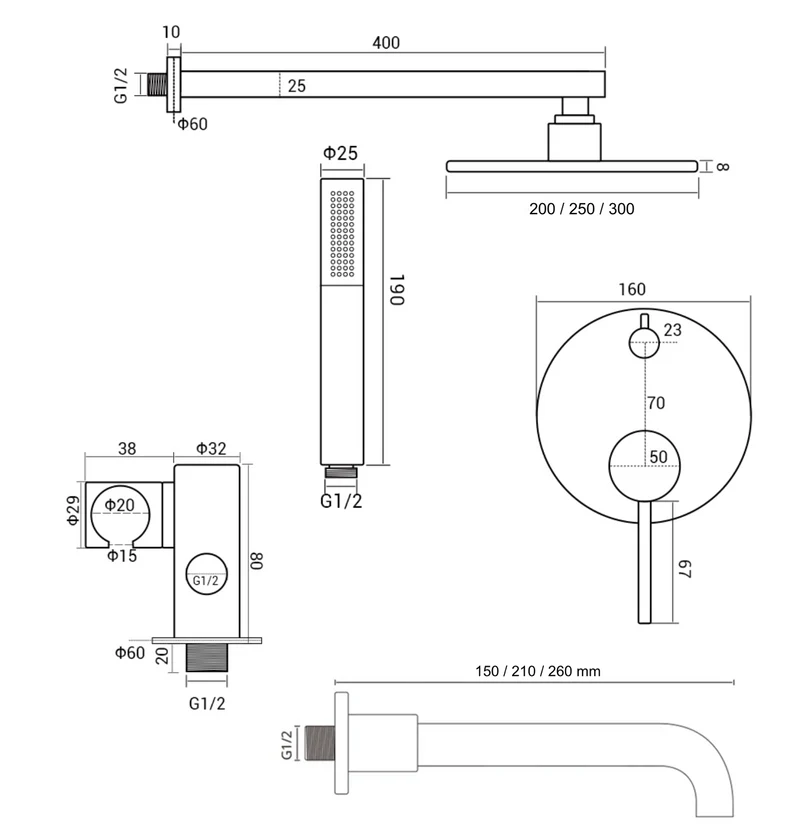 Ensemble de bain or rose brossé