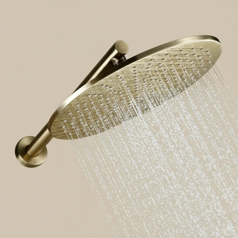 Kit bain douche encastré or brossé