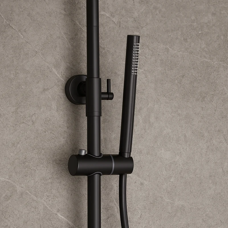 Colonne de douche thermostatique noir mate