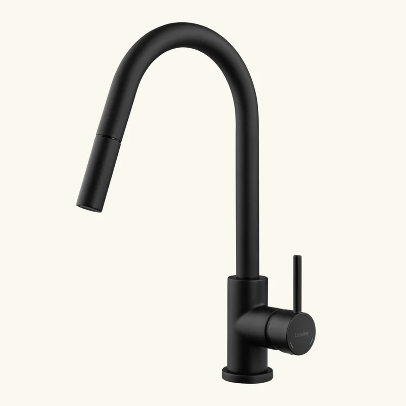 Robinet douchette Luisina noir mat EMMA