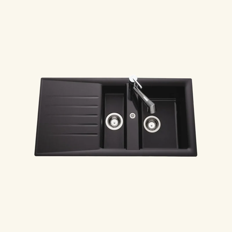 Vidage manuel 2 bacs CUIPD129 - Siphon gain de place