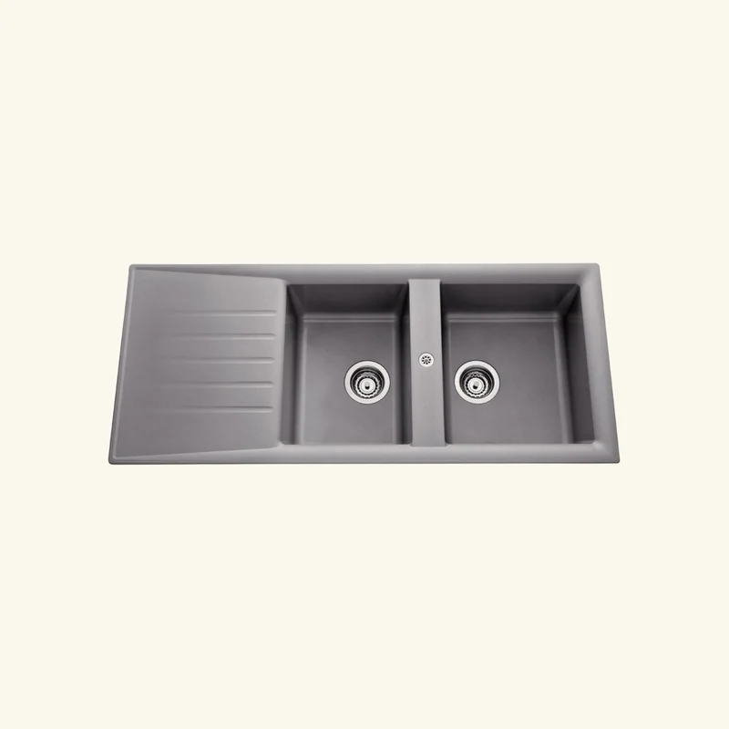 Vidage manuel 2 bacs CUIPD129 - Siphon gain de place