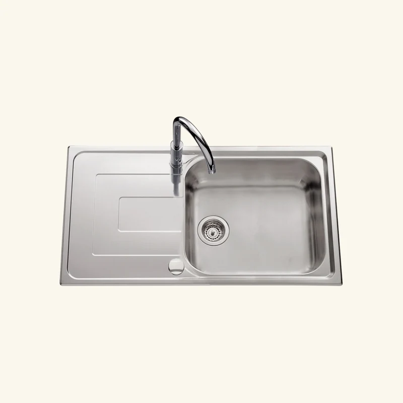 Vidage automatique gain de place 1 bac CUIPD033 pour évier inox - Siphon gain de place