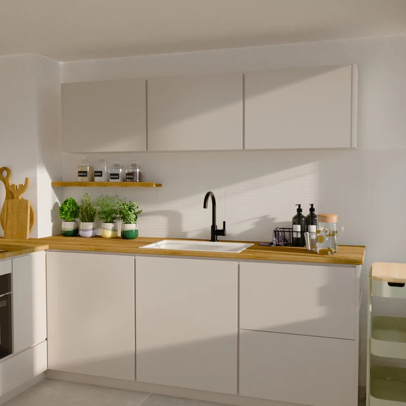 Robinet mitigeur cuisine Instmaier LEONA noir mat