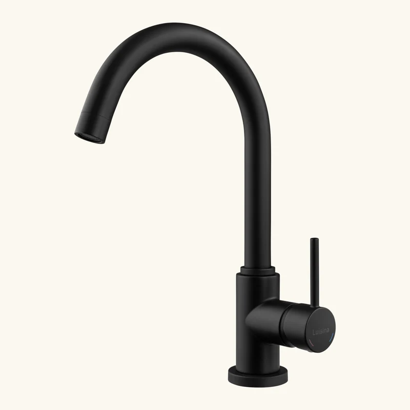 Robinet cuisine Luisina noir mat EDEN