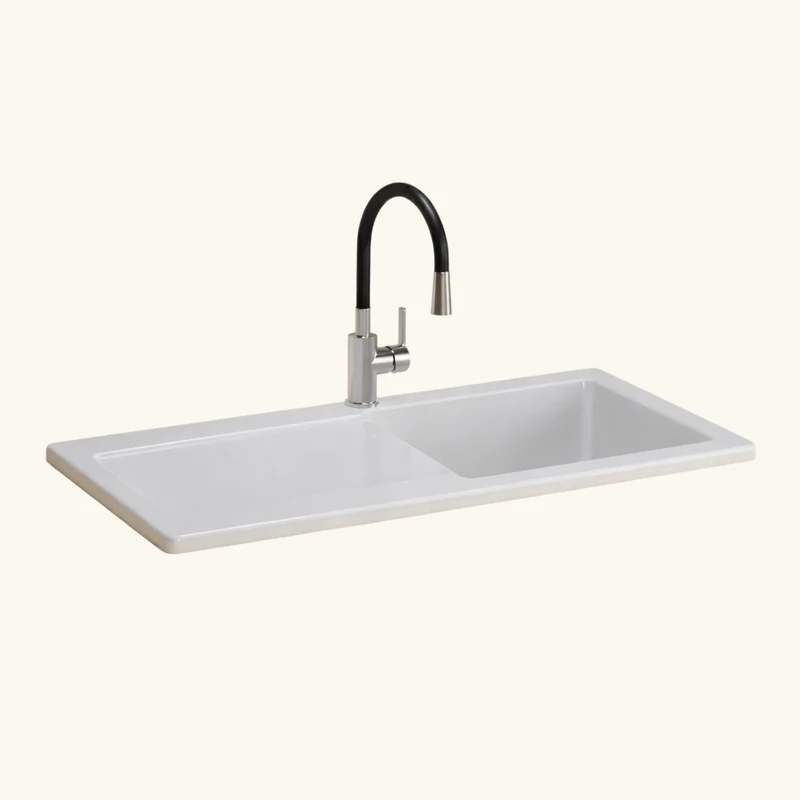 Robinet rabattable noir et inox Eisl FLEXO