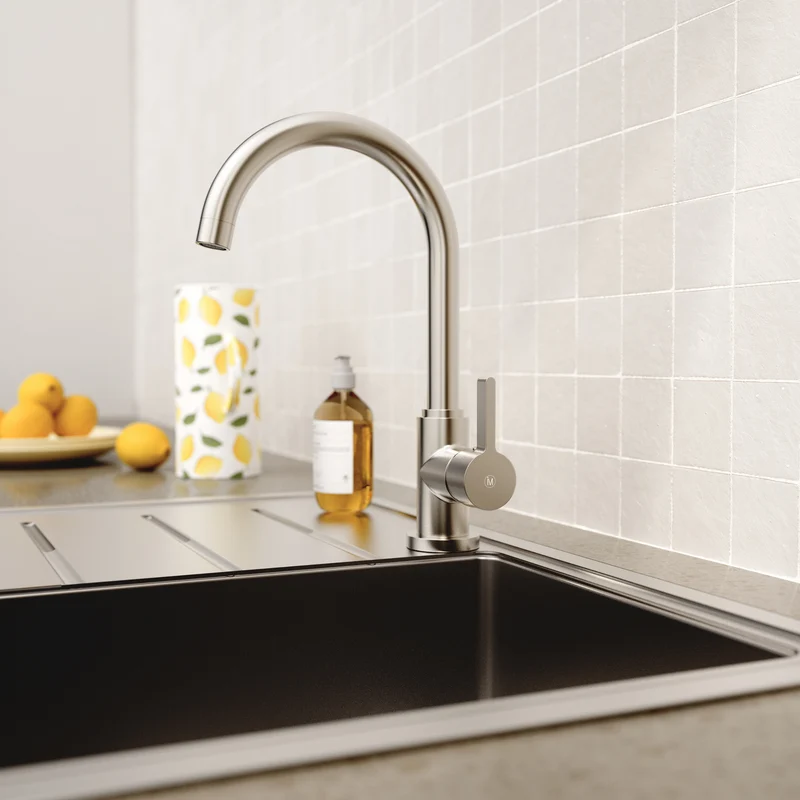 Robinet mitigeur cuisine Instmaier LEONA inox