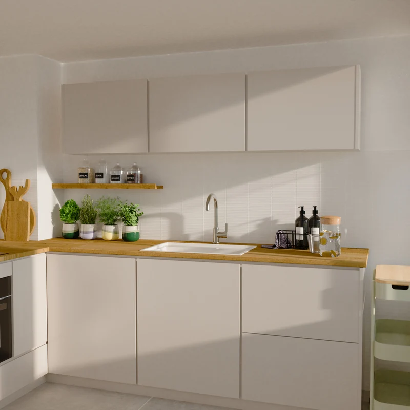 Robinet mitigeur cuisine Instmaier LEONA inox