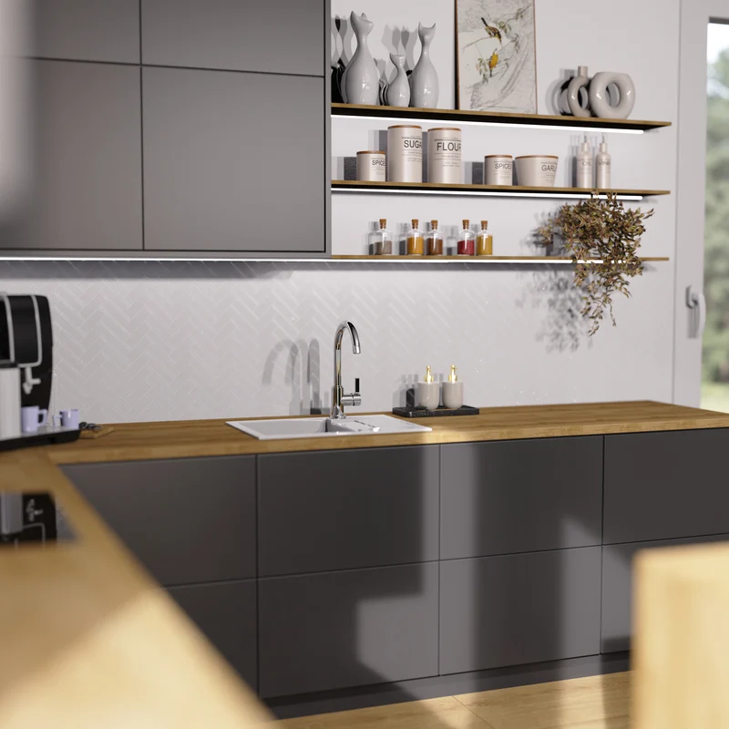 Robinet mitigeur cuisine Instmaier LEONA chromé