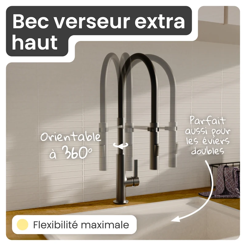 Robinet douchette Instmaier NOVA anthracite