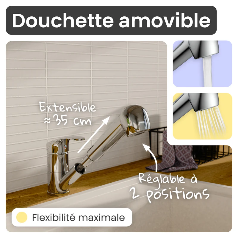 Robinet douchette Instmaier ELENA chromé