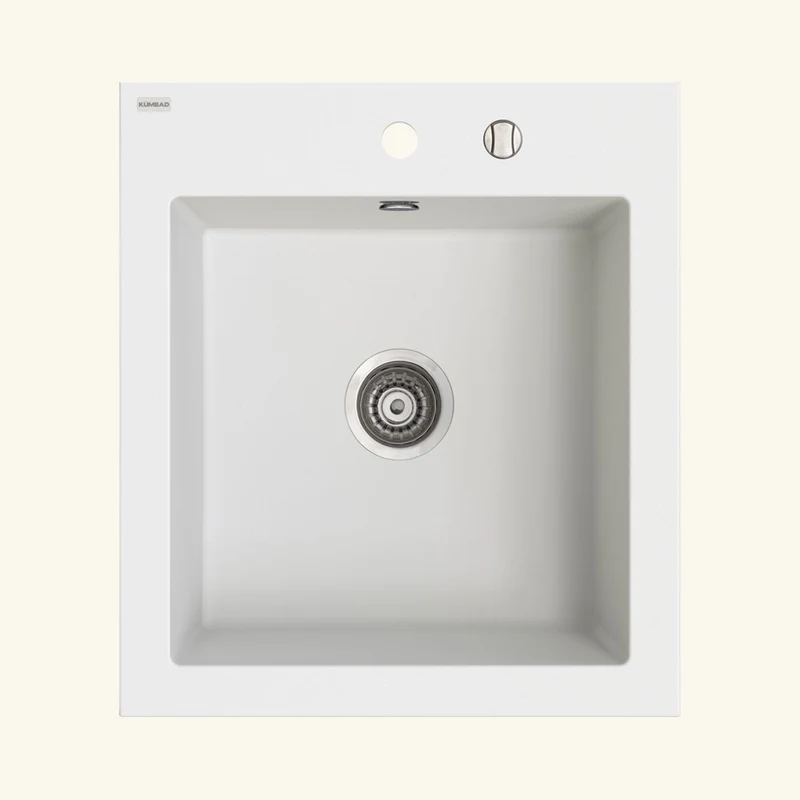 Vidage automatique gain de place 1 bac CUIPD013 pour évier granit - Siphon gain de place