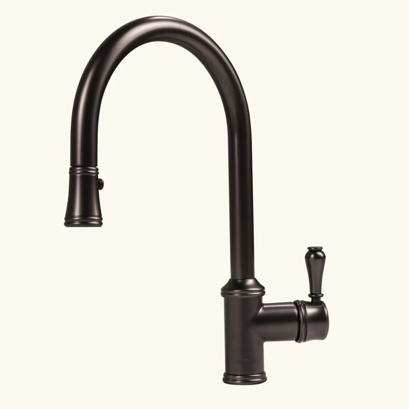 Robinet douchette vintage noir metallisé Chambord OSCAR