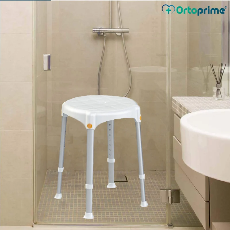 Tabouret de Douche Rond Réglable en Hauteur | Démontable