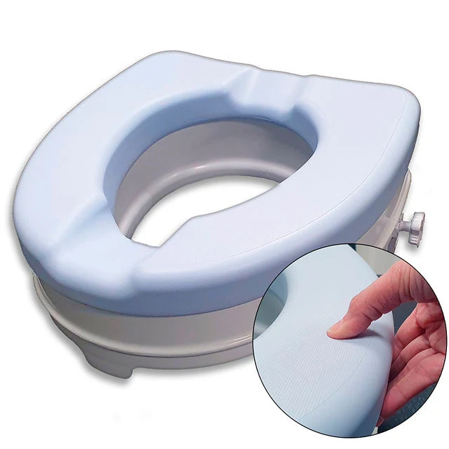 Rehausseur de WC souple de 10 cm sans couvercle pour adultes