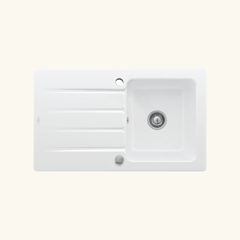 Vidage automatique 1 bac CUIPD254 pour évier Villeroy & Boch ARCHITECTURA - Siphon gain de place