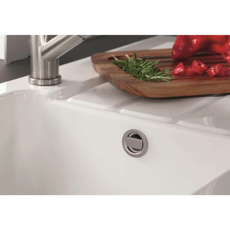 Vidage automatique 1 bac CUIPD254 pour évier Villeroy & Boch ARCHITECTURA - Siphon gain de place