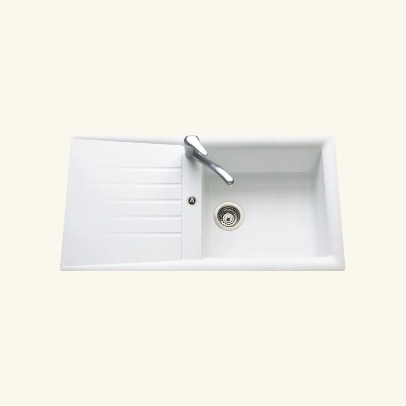Vidage manuel 1 bac CUIPD366 pour évier Emeraude - Siphon gain de place