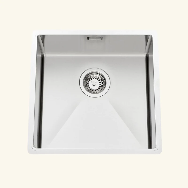 Vidage manuel 1 bac CUIPD245 pour évier inox Luisina VIBRATO - Siphon gain de place