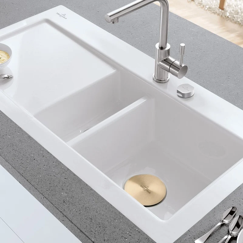 Cache bonde doré Villeroy & Boch diam 90