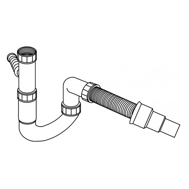 Siphon standard Helika pour évier cuisine