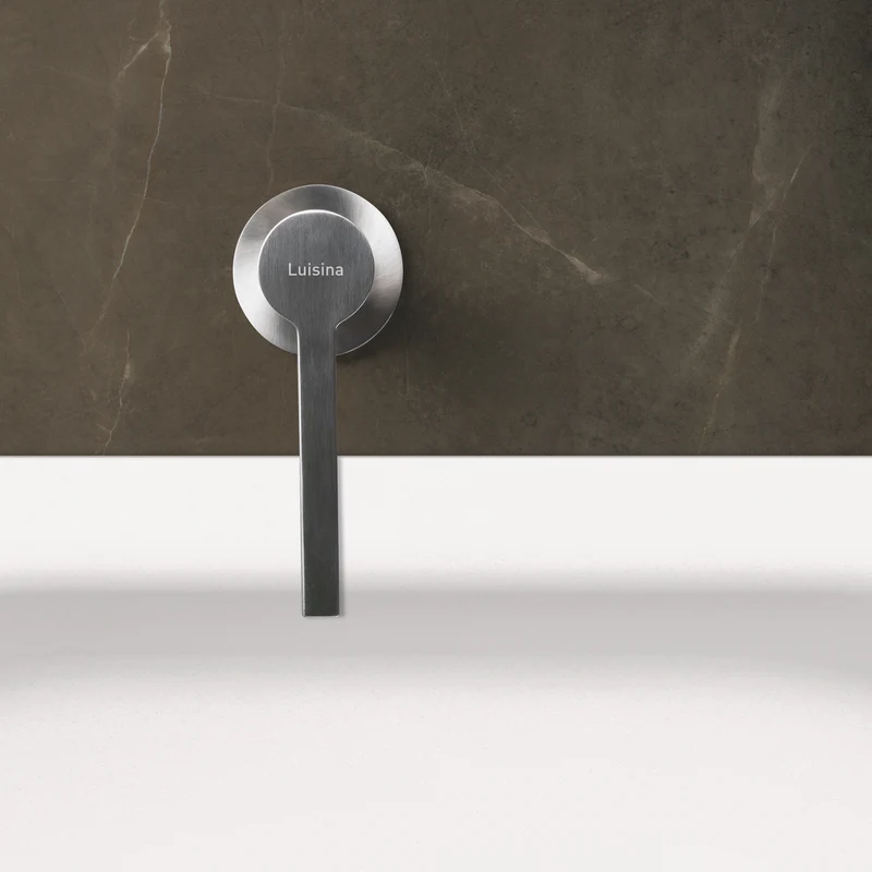 Distributeur savon cuisine encastrable Luisina inox massif