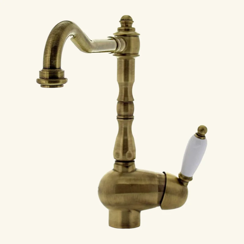 Robinet vintage laiton vieux bronze Paffoni LEON