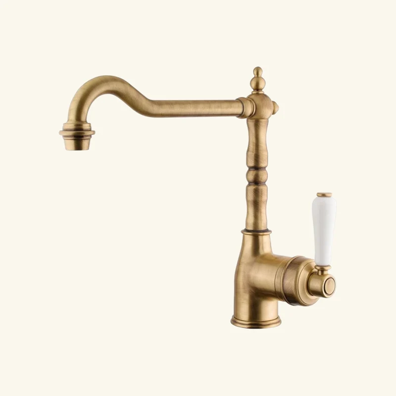 Robinet vintage laiton vieux bronze Chambord EDMOND