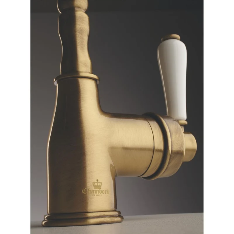 Robinet vintage laiton vieux bronze Chambord EDMOND