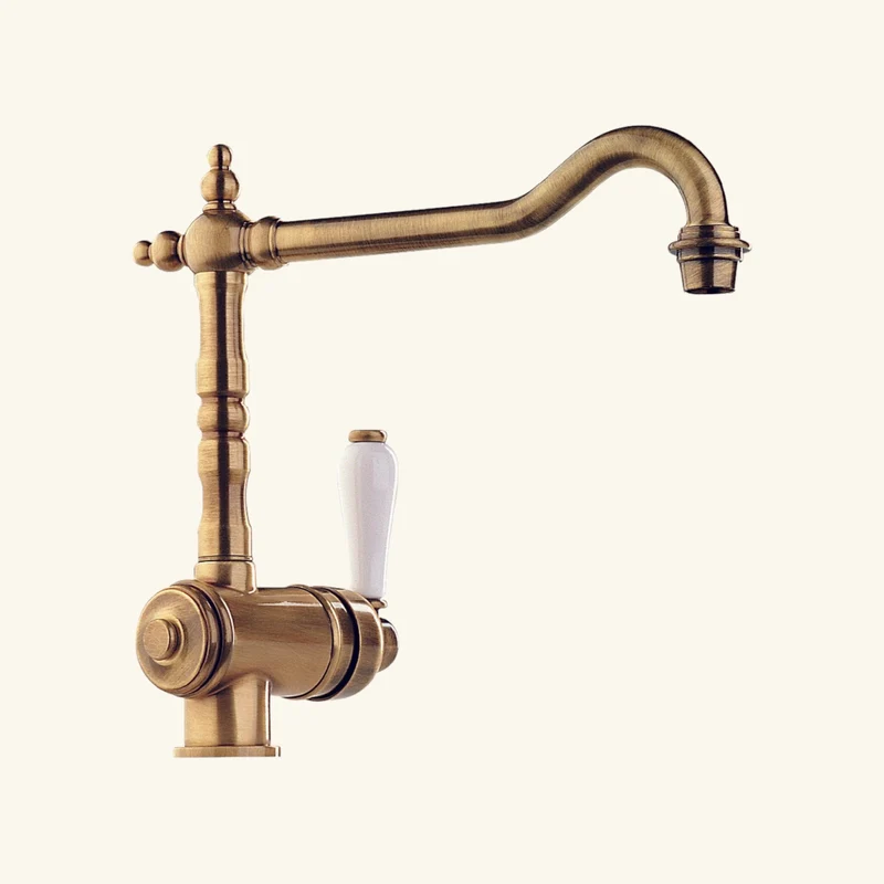 Robinet vintage laiton vieux bronze MARIUS