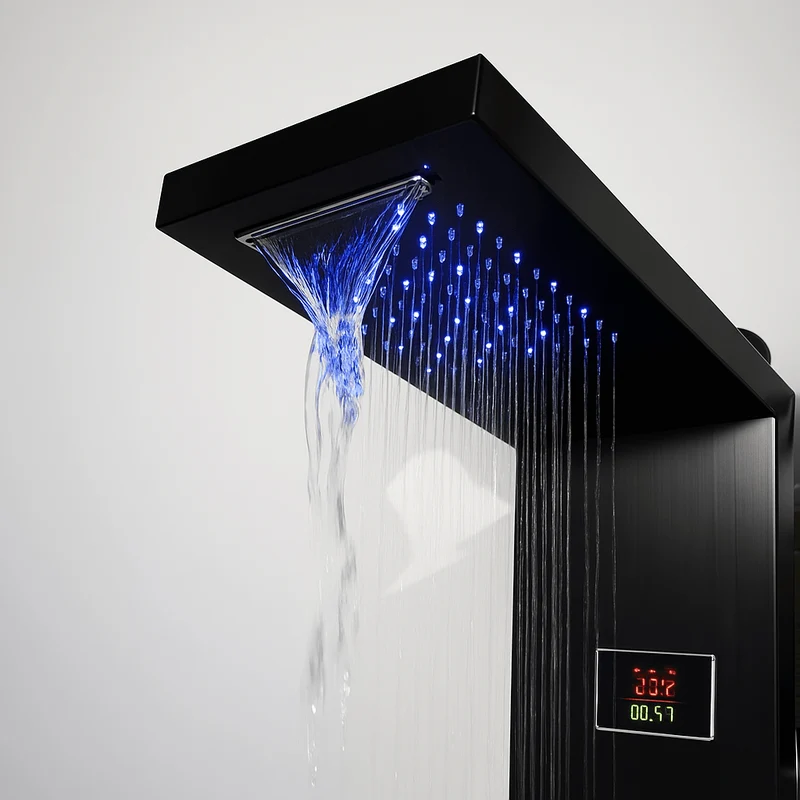 Colonne de Douche Hydromassante Noir