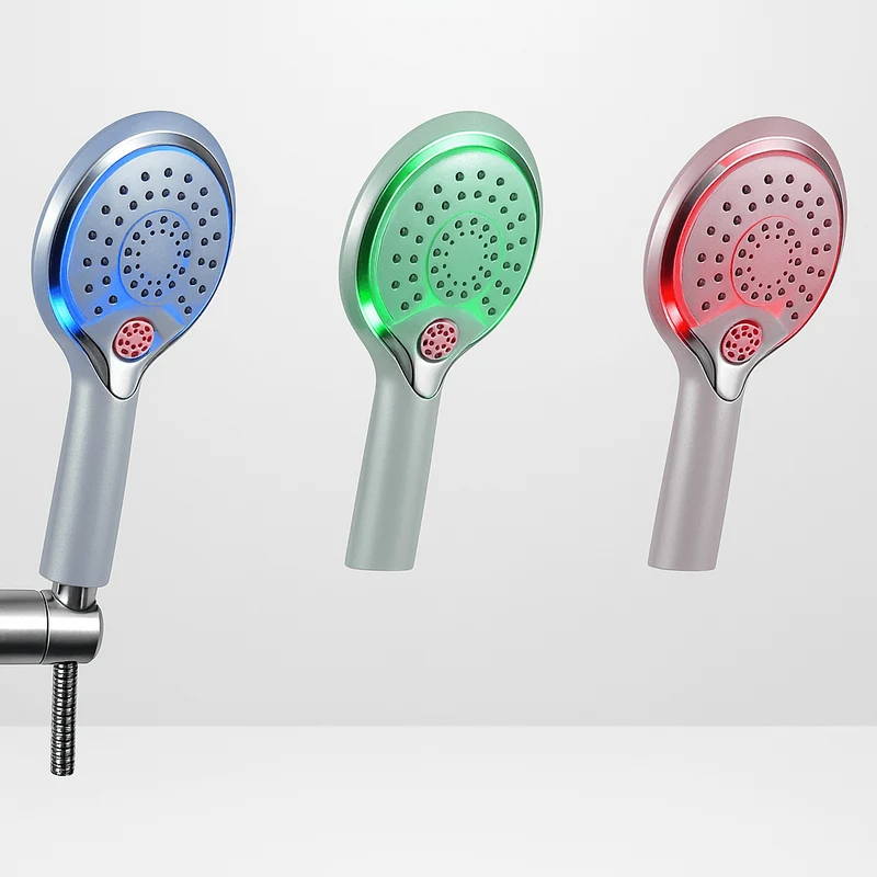 Pommeau de douche LED - Affichage température & 3 couleurs