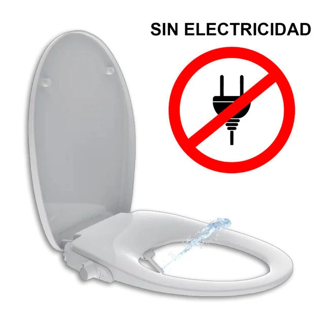 Siège de toilette avec Bidet Intégré et Double Douche | Sans Électricité