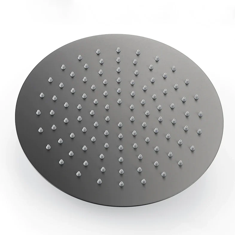 Kit de bain et douche encastré gris brossé