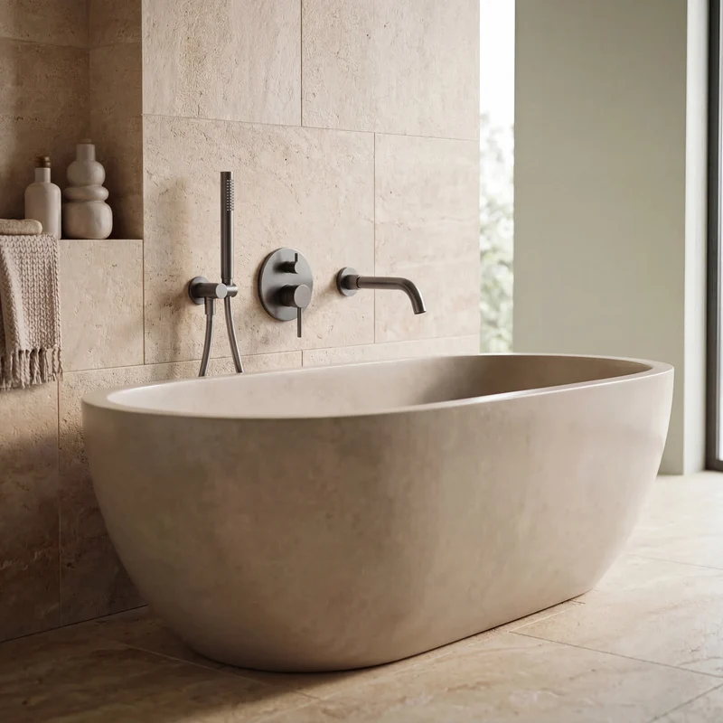 Ensemble de bain gris brossé