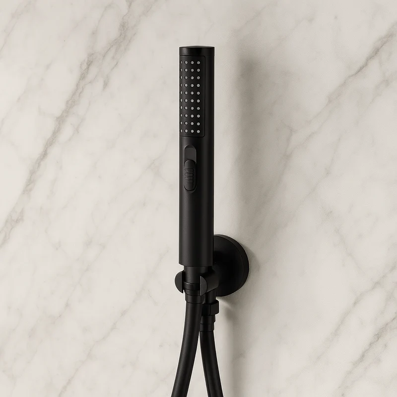 Colonne de douche encastrable noir mate